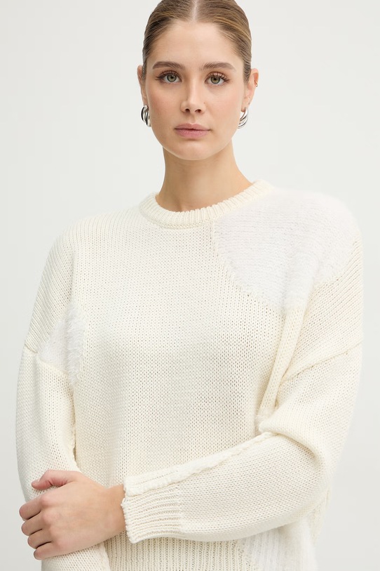 MAX&Co. sweter z dodatkiem wełny MCOZUPPA beżowy 2616361011200