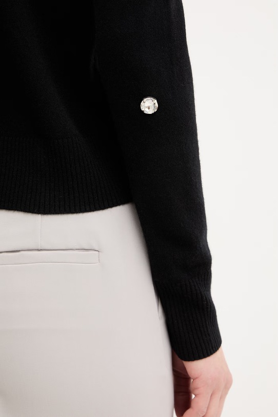 MAX&Co. sweter z dodatkiem wełny MCOPATTINO 2616361021200 czarny