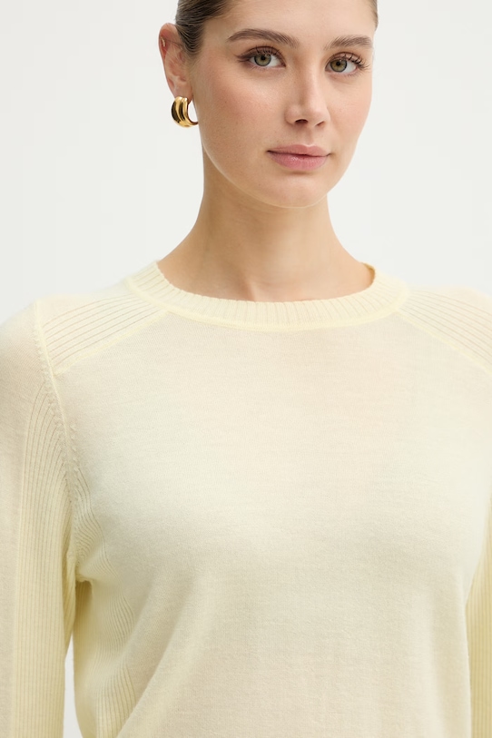 Вовняний светр MAX&Co. MCOBERLINA жовтий 2616361071200