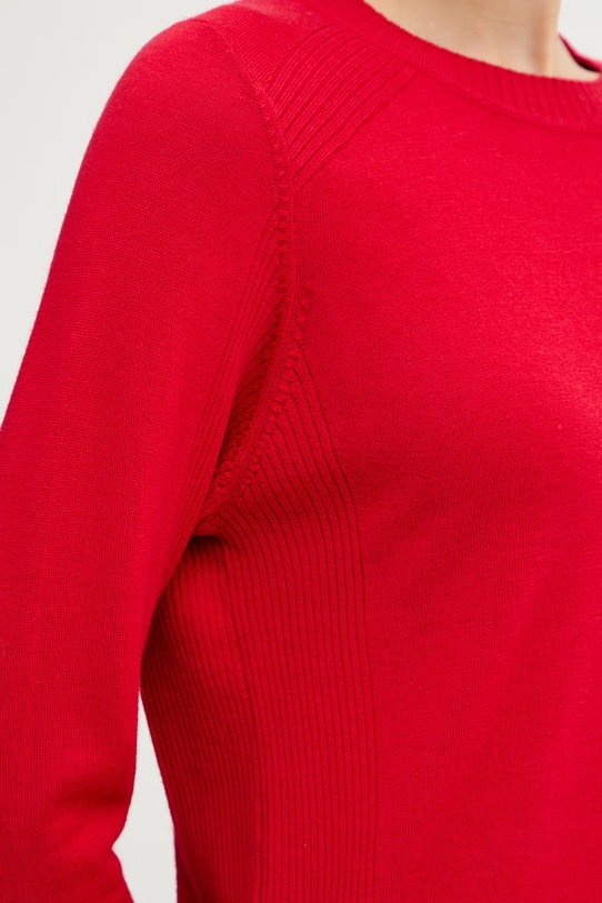 MAX&Co. sweter wełniany MCOBERLINA 2616361071200 czerwony