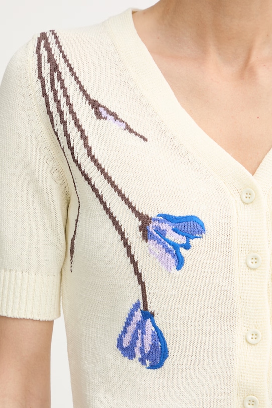 Max&Co. kardigan damski z bawełną MCORANCH 2616341023200 beżowy