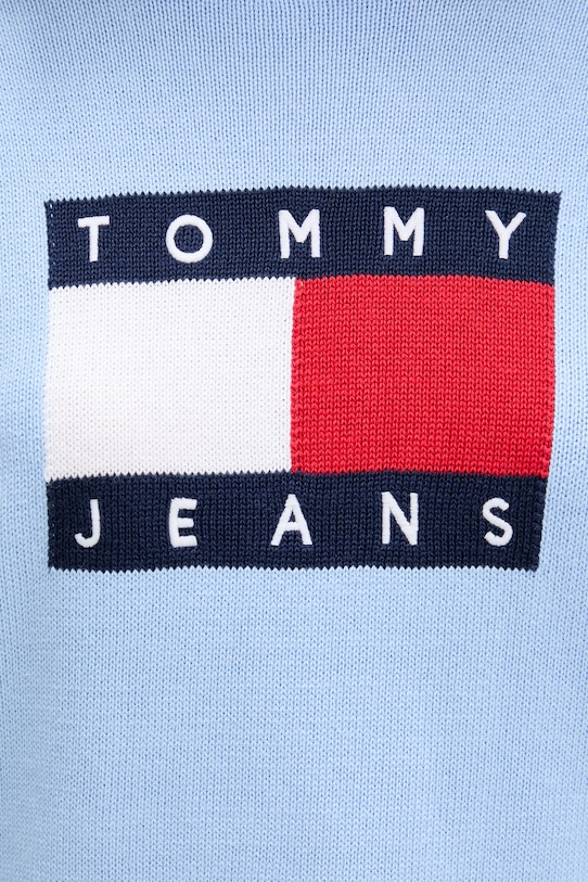 Tommy Jeans sweter damski bawełniany DW0DW22316 niebieski