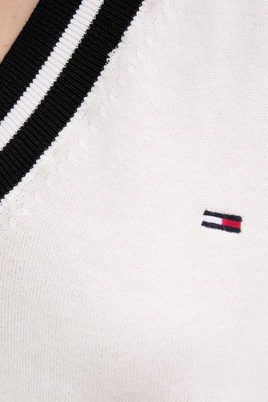 Tommy Jeans sweter damski bawełniany DW0DW22778 beżowy