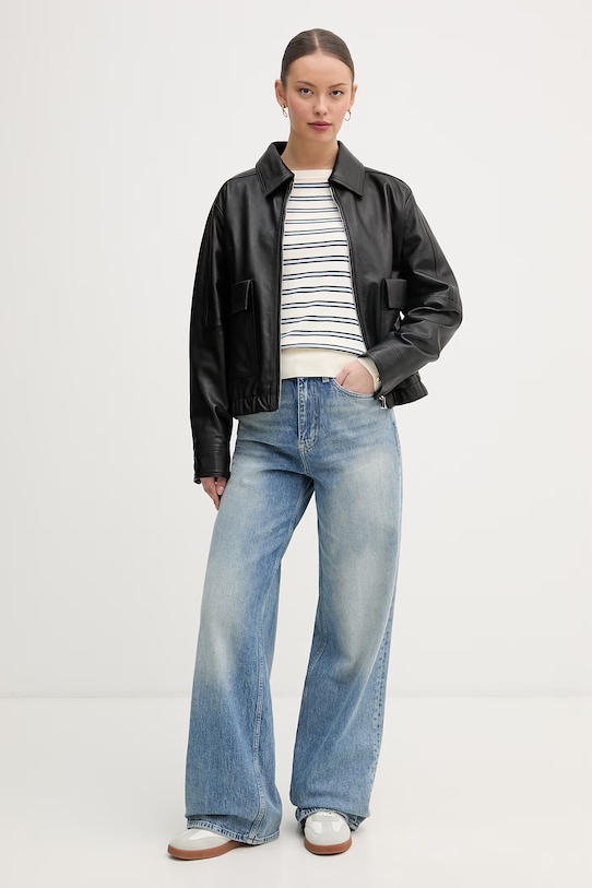 Tommy Hilfiger пуловер дамски с памук WW0WW40099. бежов SS26