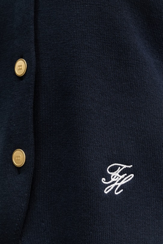 Tommy Hilfiger pulover bez rukava za žene od pamuka WW0WW49707 mornarsko plava