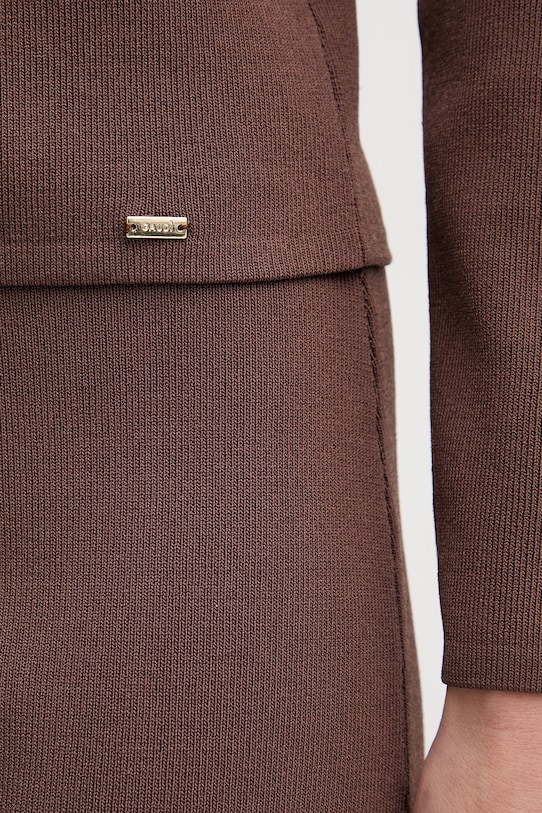 Gaudi kardigan damski z wiskozy 611FD53008 brązowy