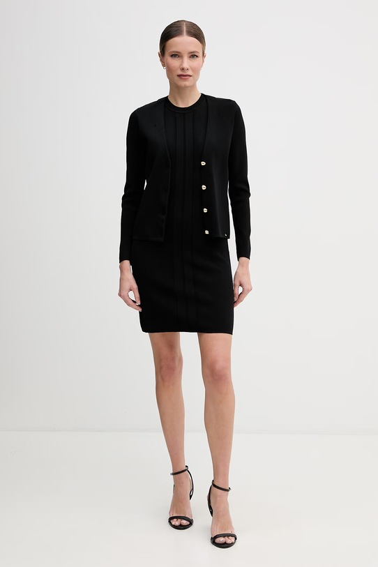 Gaudi kardigan damski z wiskozą 611FD53008 czarny SS26
