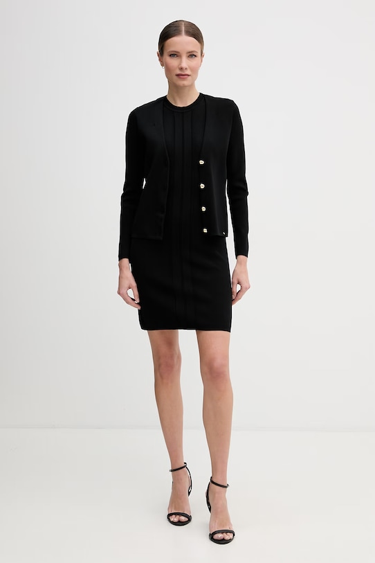 Gaudi kardigan damski z wiskozą 611FD53008 czarny SS26