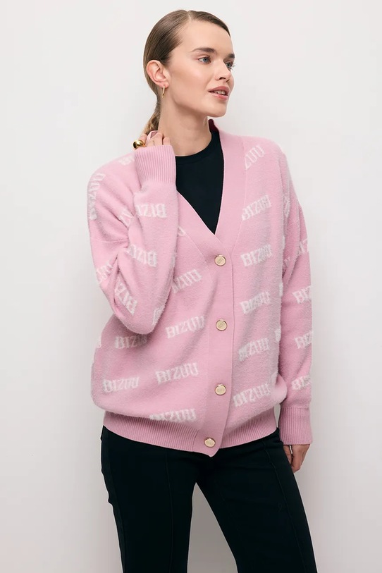 Bizuu kardigan MYLES różowy MYLES.ROZOWY