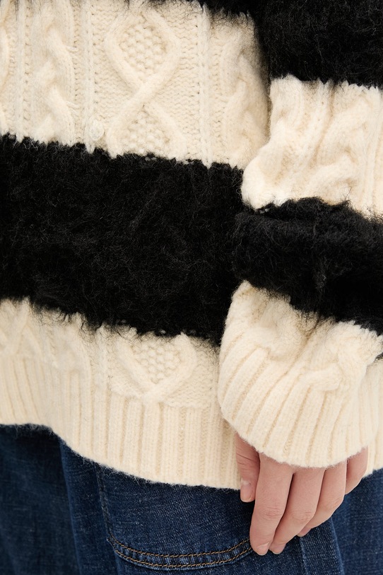 Светр з домішкою вовни The Ragged Priest RPHL251020KW чорний