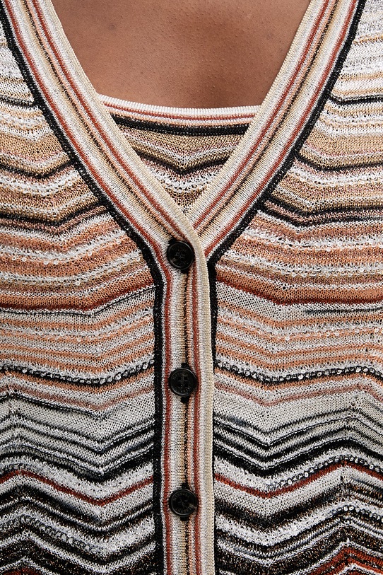 Missoni kardigan DS26SM0G.BK01H9 beżowy
