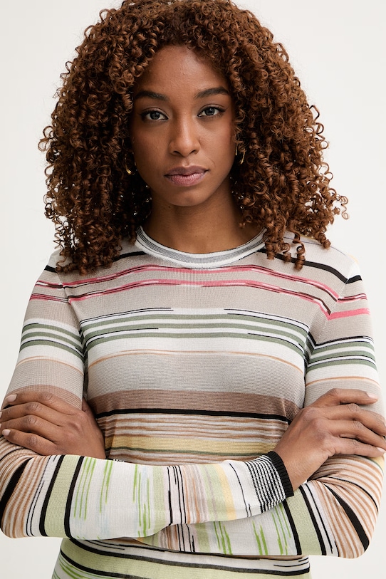 Missoni pulover ženski viskozen bež DS26SN0U.BK01H0