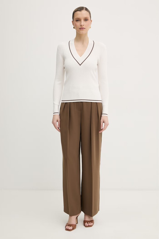 Armani Exchange sweter damski z wiskozy XW002242.AF10352 beżowy SS26