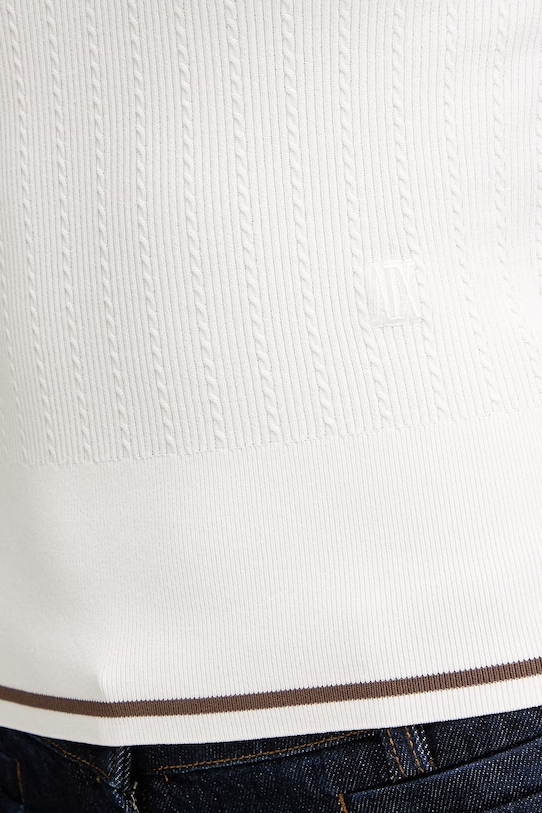 Armani Exchange top dámský s viskózou XW002243.AF10352 béžová