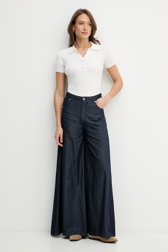 Dkny polo DJ6R0236 beżowy SS26