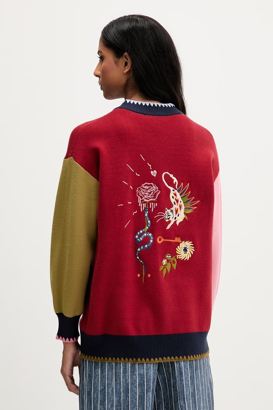 Ρούχα Πλεκτή ζακέτα Never Fully Dressed NFDKN829 κόκκινο