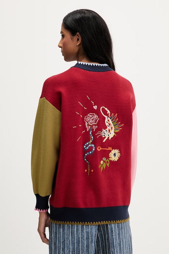 Oblečenie Kardigán Never Fully Dressed NFDKN829 červená