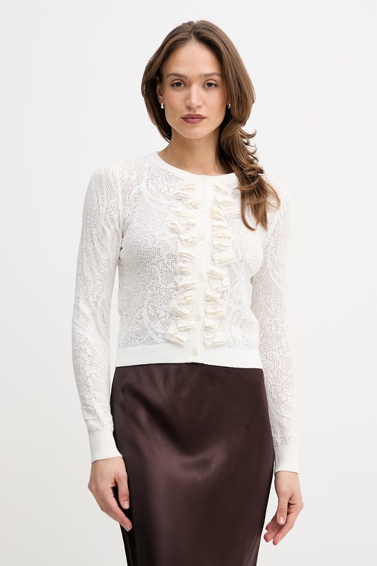 OUI kardigan damski beżowy 96611.