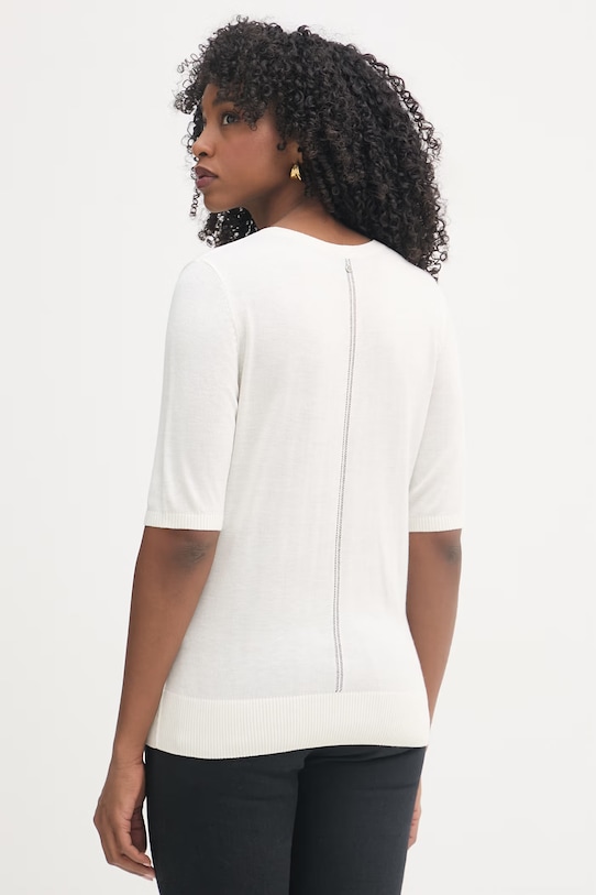 Odzież BOSS Orange sweter damski z dodatkiem kaszmiru C Fiaffu 50557077 beżowy