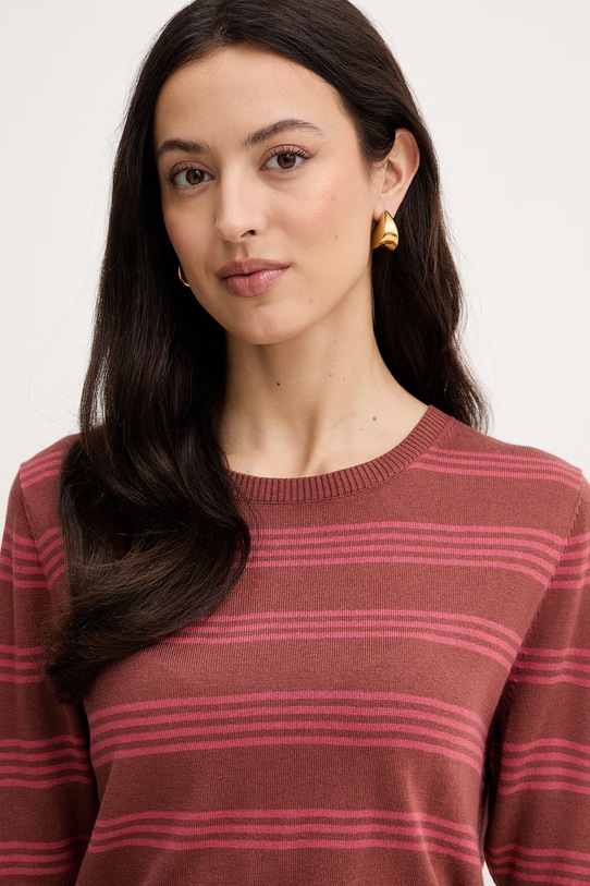 BOSS Orange sweter z domieszką kaszmiru C Fiaffu brązowy 50557077