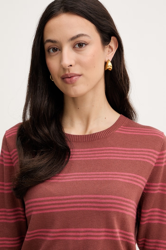 BOSS Orange sweter z domieszką kaszmiru C Fiaffu brązowy 50557077