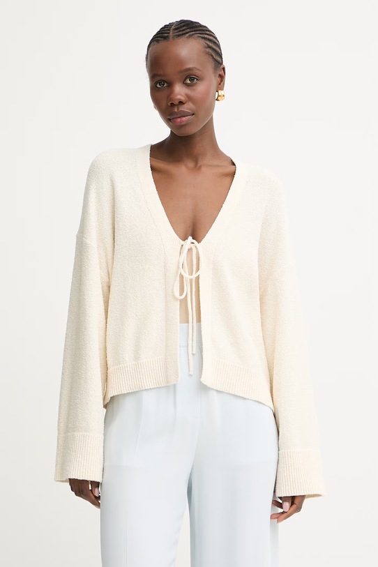 BOSS Orange kardigan damski C Forleans beżowy 50559827