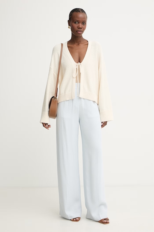 BOSS Orange kardigan damski C Forleans 50559827 beżowy SS26