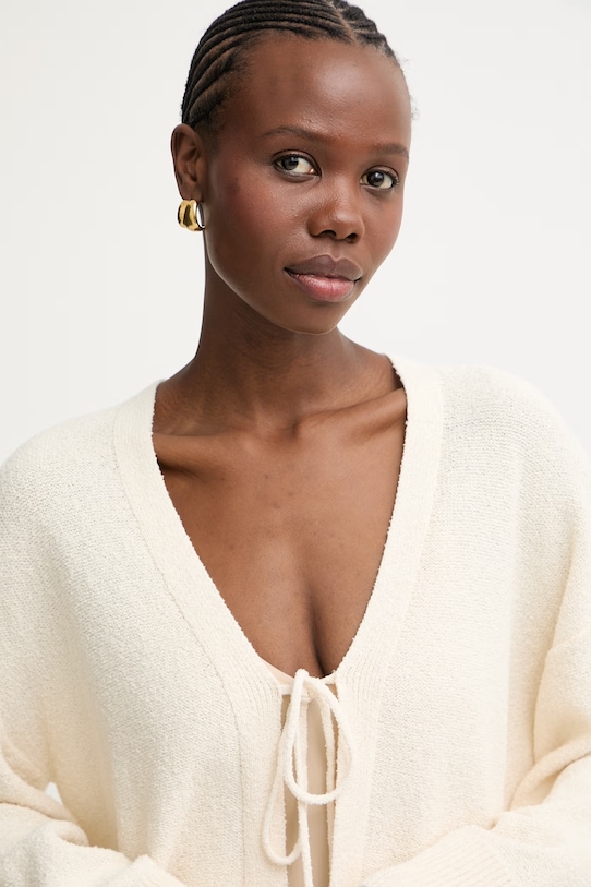 BOSS Orange kardigan damski C Forleans beżowy 50559827