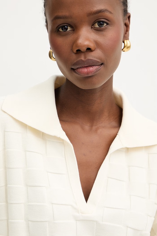 BOSS sweter damski z wiskozy Fapavero beżowy 50556693