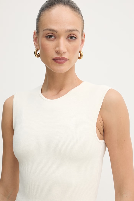 BOSS halenka dámská s viskózou Fillo béžová 50557136