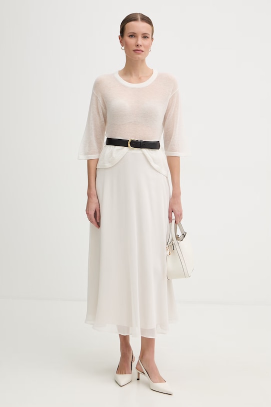 Joop! sweter damski z wełną 30102943 beżowy SS26