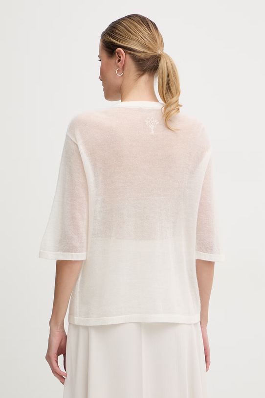 Odzież Joop! sweter damski z wełną 30102943 beżowy