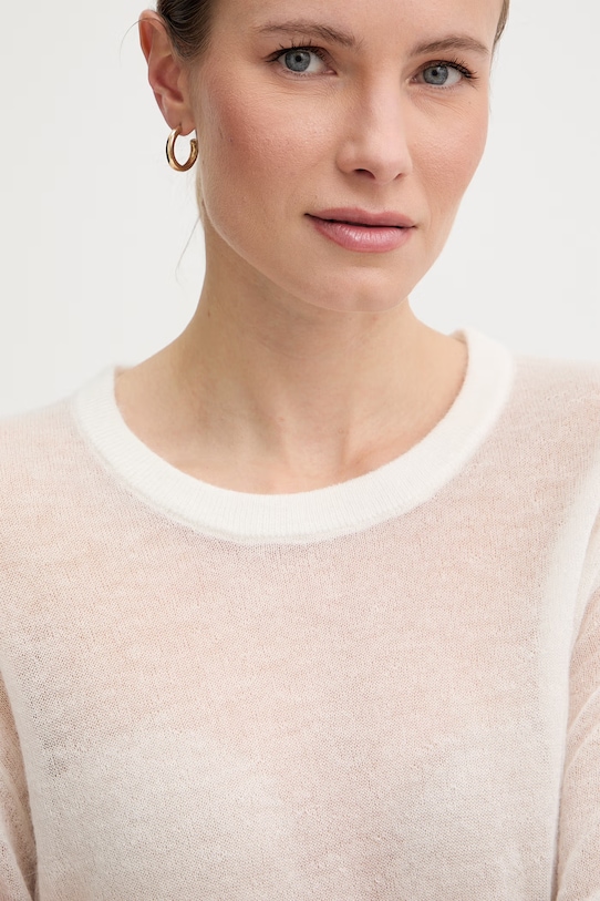 Joop! sweter damski z wełną beżowy 30102943