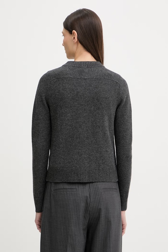 Odzież rag & bone kardigan damski z dodatkiem wełny Wallace RG5I25H6MWC szary