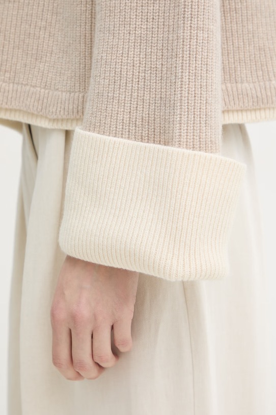 rag & bone sweter damski wełniany Ilaria RG3025H6MYK beżowy