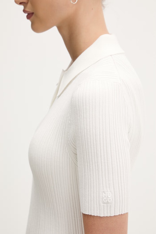 HUGO polo damskie Sareplette 50557771 beżowy