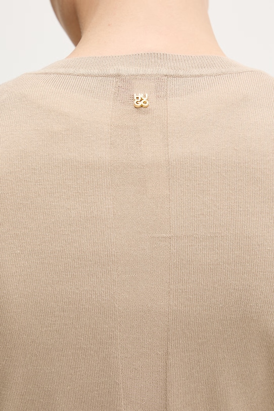 HUGO kardigan za žene s primjesom svile Sessiry 50561176 bež