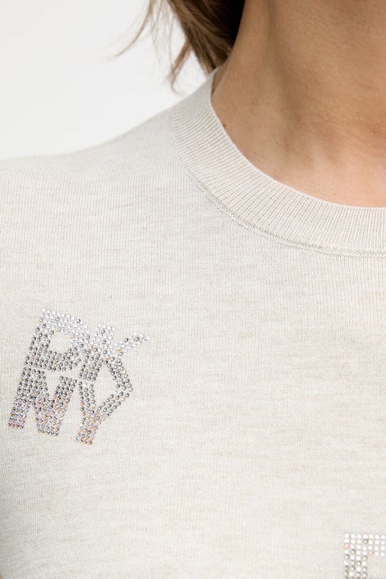 Πουλόβερ Dkny DJ6R0242 μπεζ