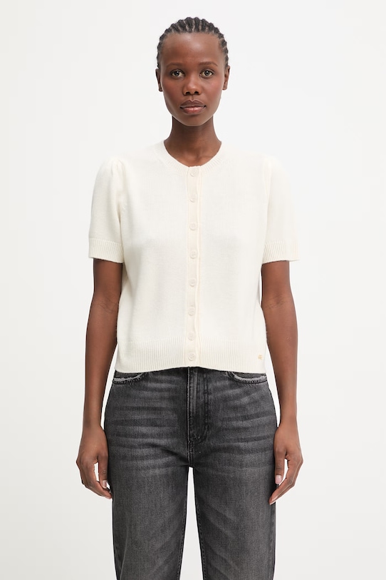 Anine Bing GRACIE CARDIGAN - CREAM kardigan kaszmirowy damski beżowy A.09.12166.CAE2