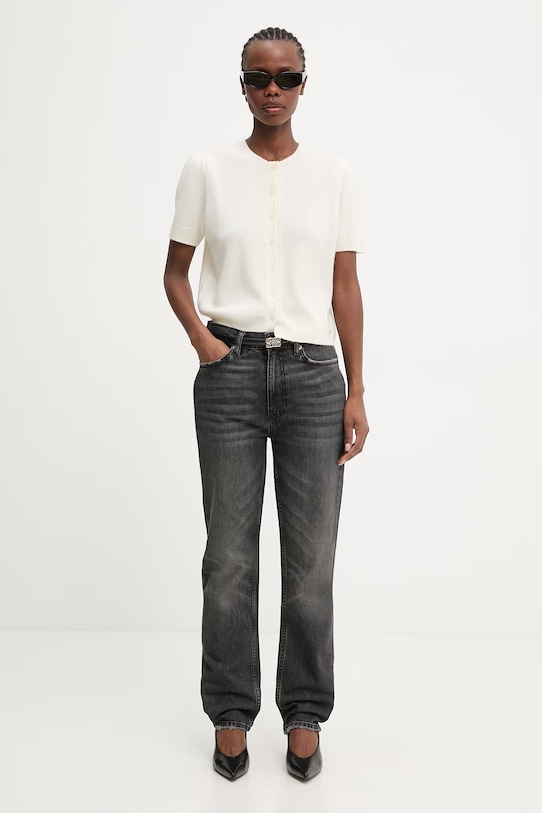 Anine Bing GRACIE CARDIGAN - CREAM kardigan kaszmirowy damski A.09.12166.CAE2 beżowy