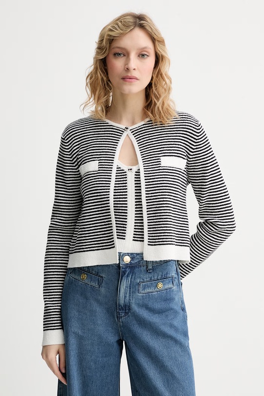 Karl Lagerfeld cardigan pentru femei IKON negru B2W18015