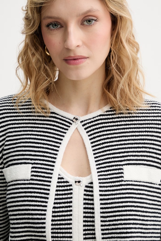 Karl Lagerfeld cardigan pentru femei IKON negru B2W18015