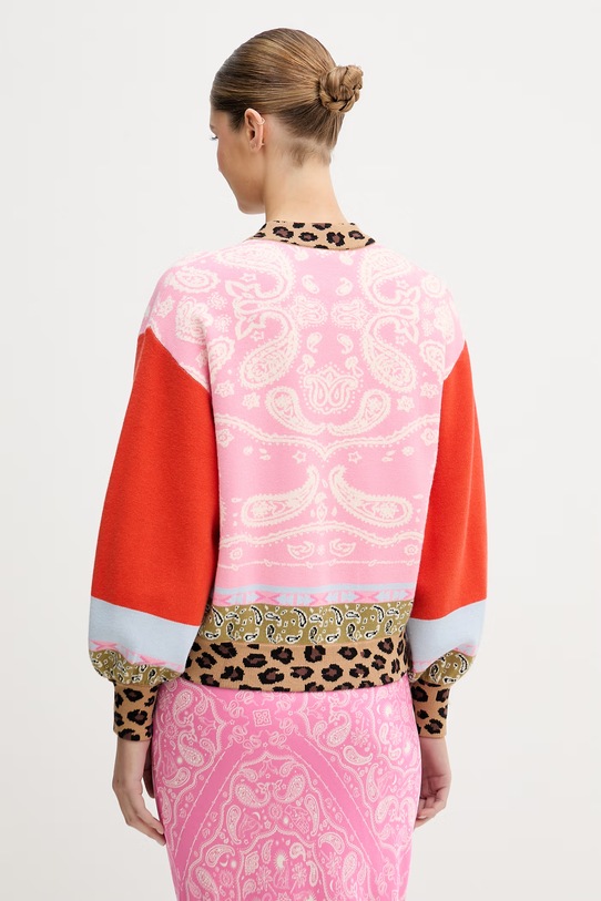 Odzież Never Fully Dressed kardigan damski z wiskozy NFDKN820 różowy