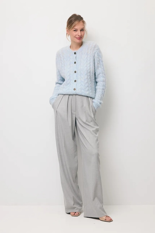 Bizuu kardigan z dodatkiem wełny EZELLA EZELLA.BLEKITNY niebieski SS26