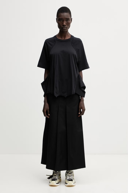 Undercover PULLOVER t-shirt bawełniany damski UP1F1805 czarny