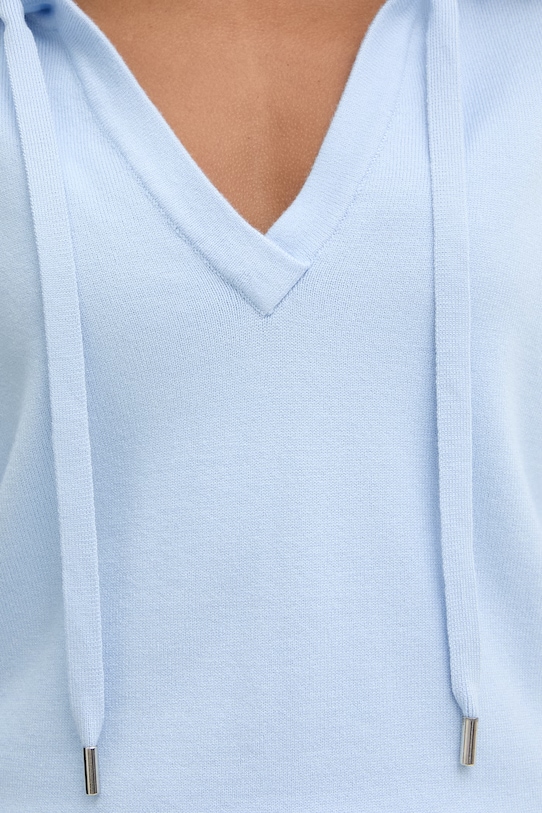 Morgan sweter damski z wiskozy MBALONA niebieski