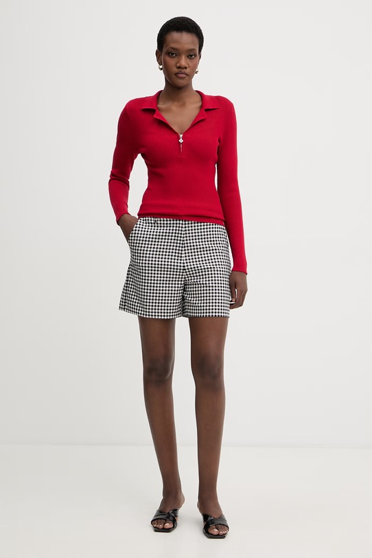 Morgan maglione da donna con viscosa MBONZAI rosso SS26