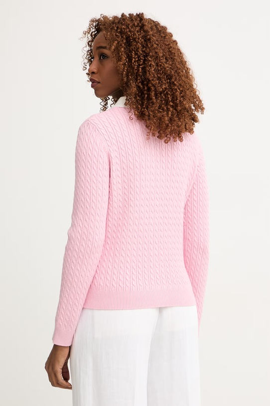Odzież Morgan kardigan damski z wiskozą MEMMA różowy