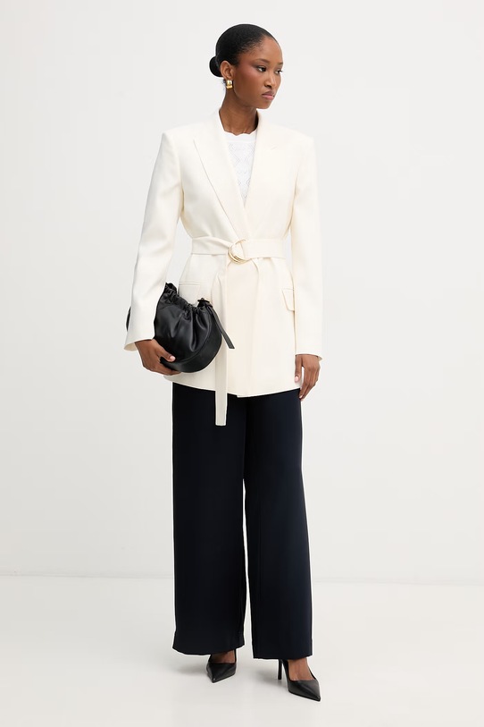 Morgan top swetrowy damski z wiskozą 261.MIKA beżowy SS26