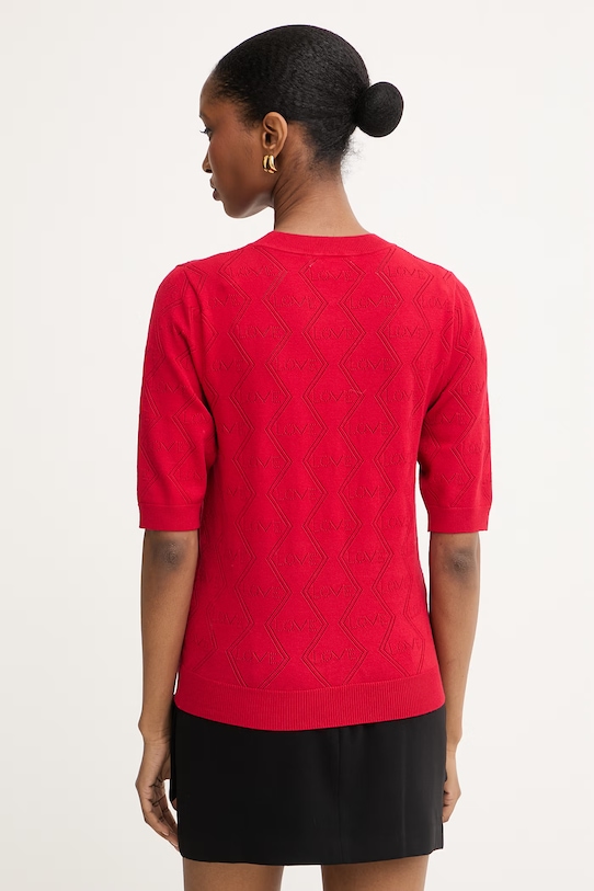 Odzież Morgan top swetrowy damski z wiskozą 261.MIKA czerwony